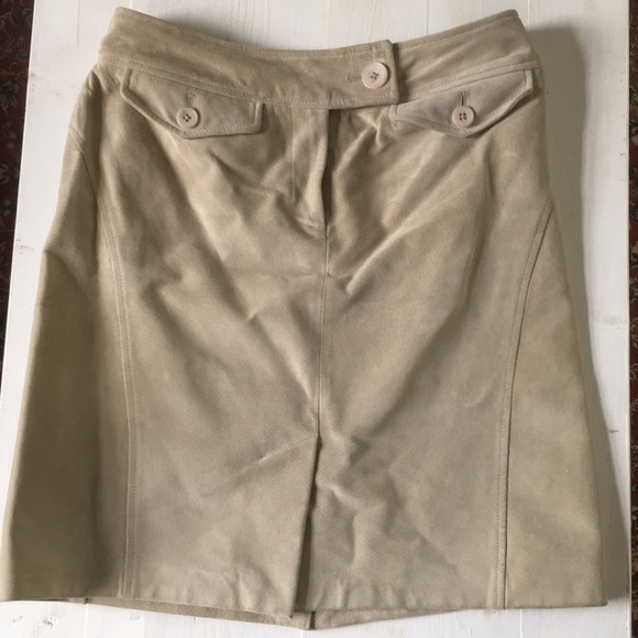 Leather/suede skirt - Picture 1 of 6